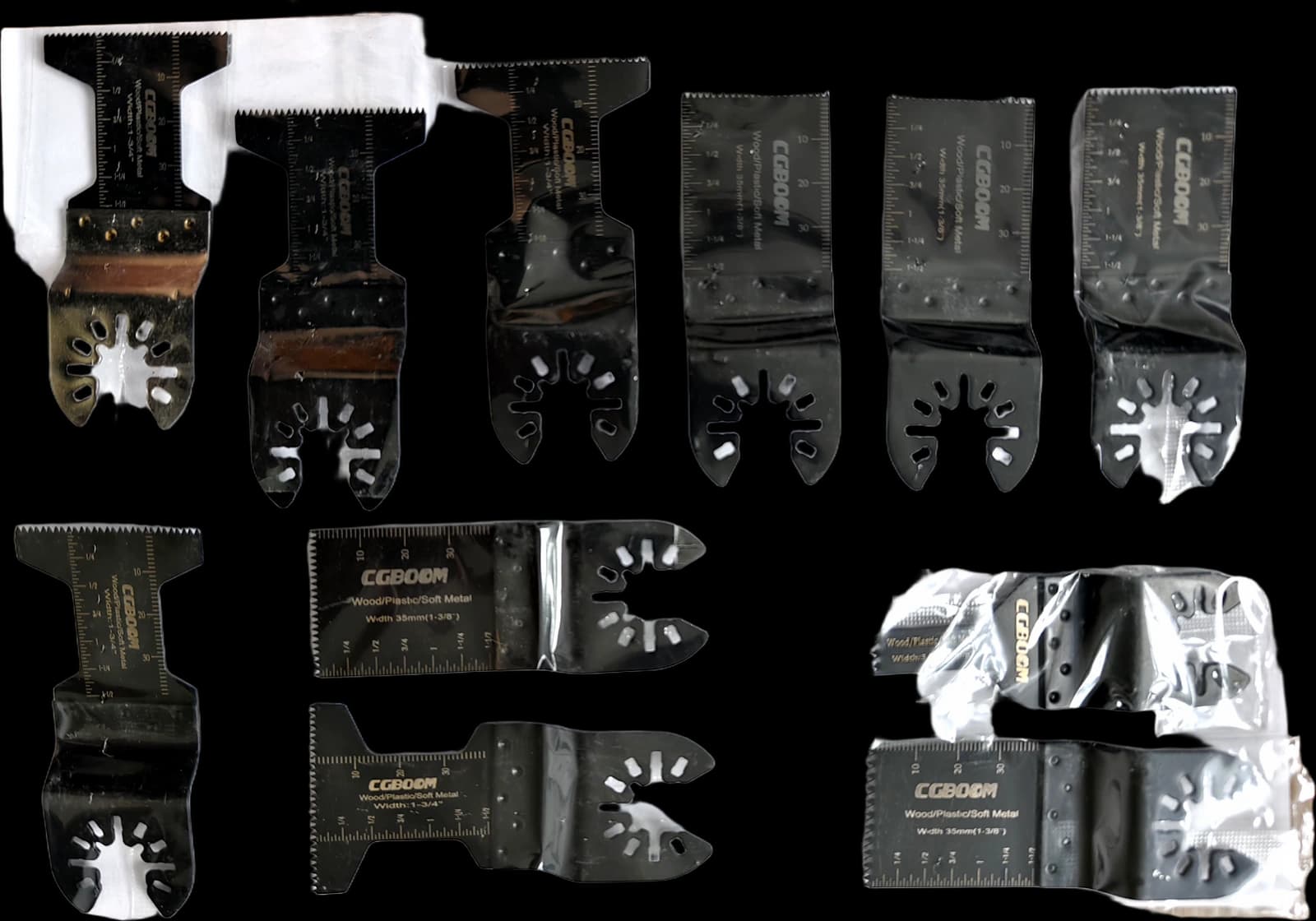 CGBOOM oscillating multi-tool blade set, about 16 pieces, universal fit